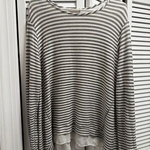 Striped Gray Women's Top